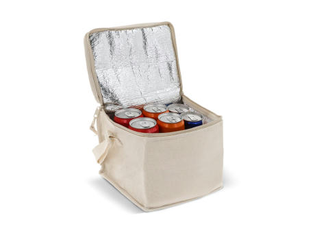 Kühltasche mit einer Ausssenhülle aus baumwolle 22x18x18cm bedrucken