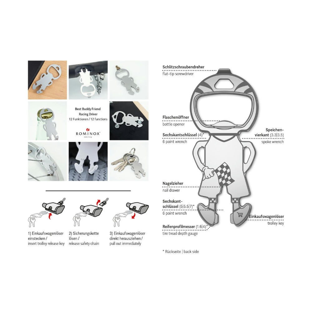 ROMINOX® Best Buddy Friend // Racing Driver Werbeartikel