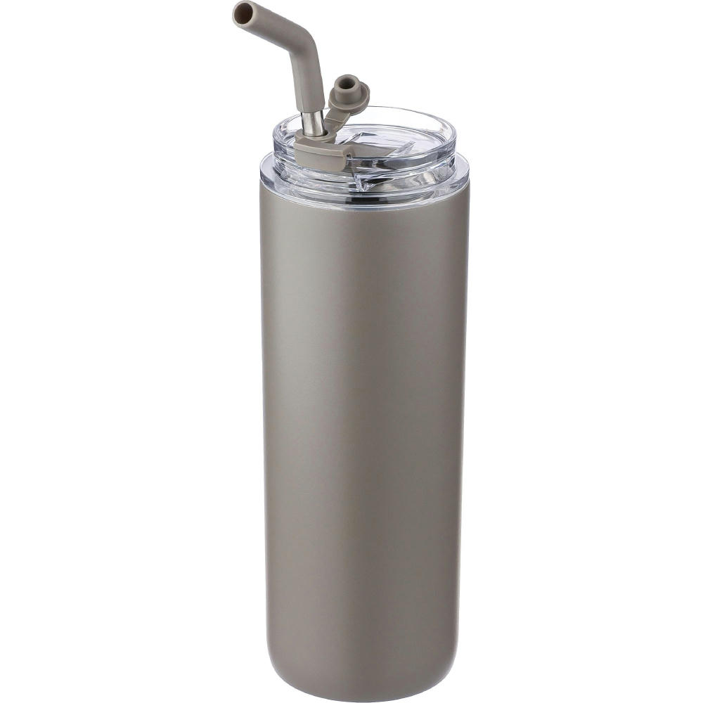 Doppelwandige Edelstahl-Trinkflasche (500 ml) Omari Werbeartikel