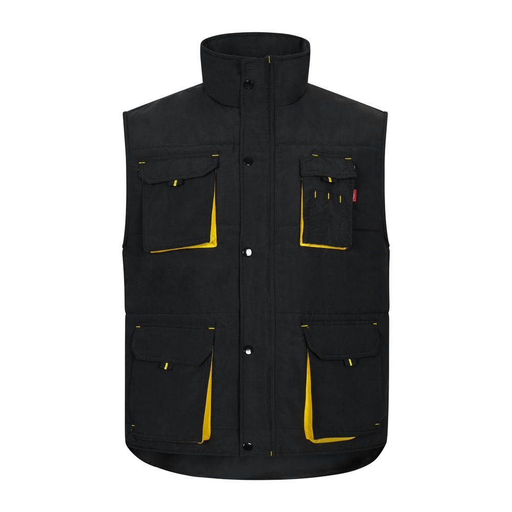 VL NERGAL. Steppweste, zweifarbig, mit mehreren Taschen (120g/m²), aus Polyester (100%) Werbeartikel