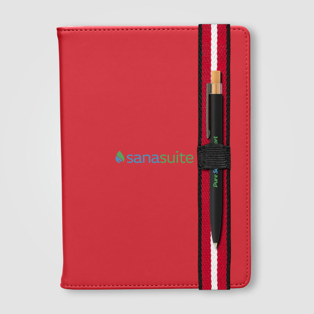 Newport rPET Chevron Refillable Journal Pen Set - A5 Werbeartikel