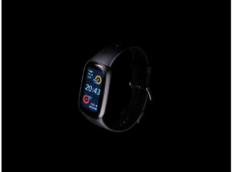 1,47" Aktivitätsuhr aus RCS recyceltem TPU mit Pulsmesser Werbeartikel