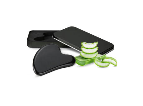 Product image Massagestein Gua Sha Black Obsidian zur Wellness-Gesichtsmassage bedrucken