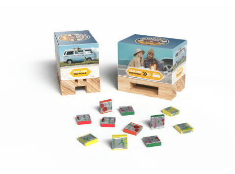 Product image Fruchtkaramellen in Geschenk Mini-Palette klein Werbeartikel