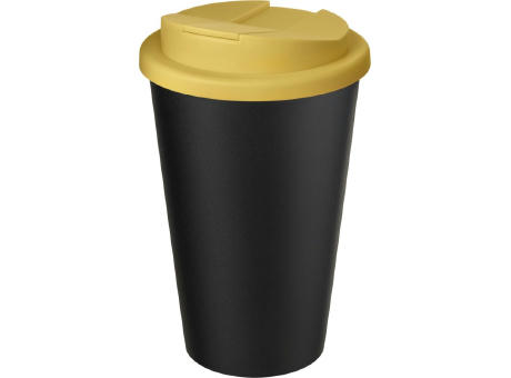 Americano® Eco 350 ml recycelter Becher mit auslaufsicherem Deckel bedrucken