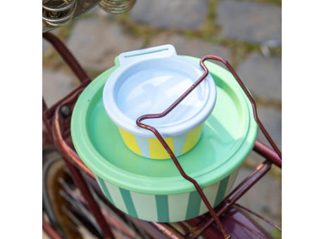 Koziol NORA BOX 250ml STRIPES Schale 250ml mit Deckel Werbeartikel