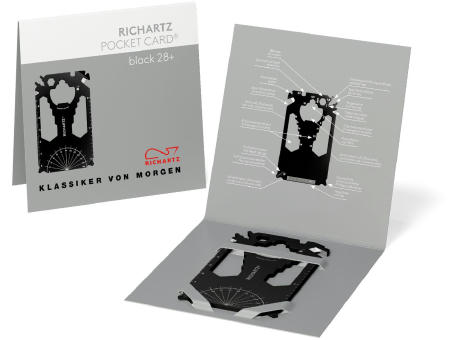 RICHARTZ® POCKET CARD black 28+ Werbeartikel