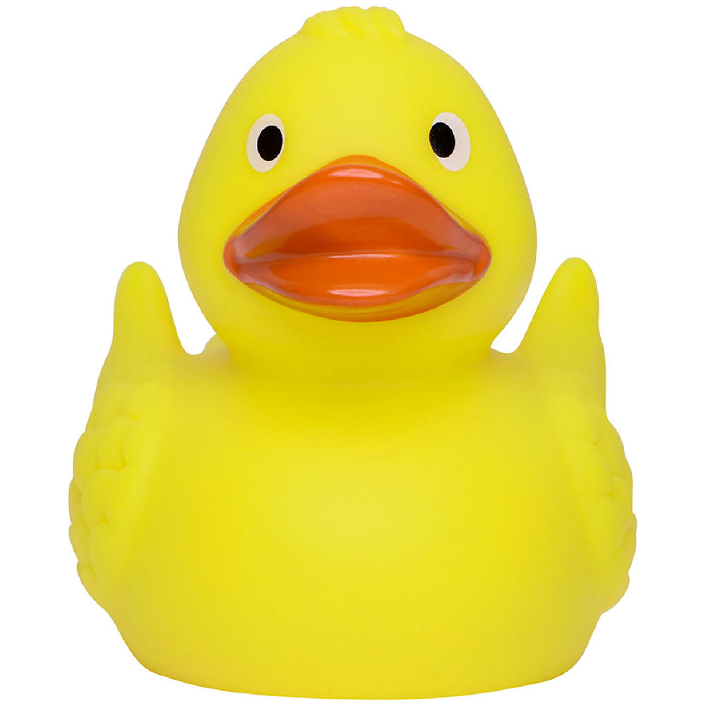 Renn-Ente, mit Metallplatte Werbeartikel