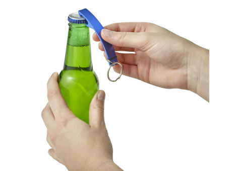 Product image Kapselheber aus Aluminium mit Schlüsselring Amani bedrucken