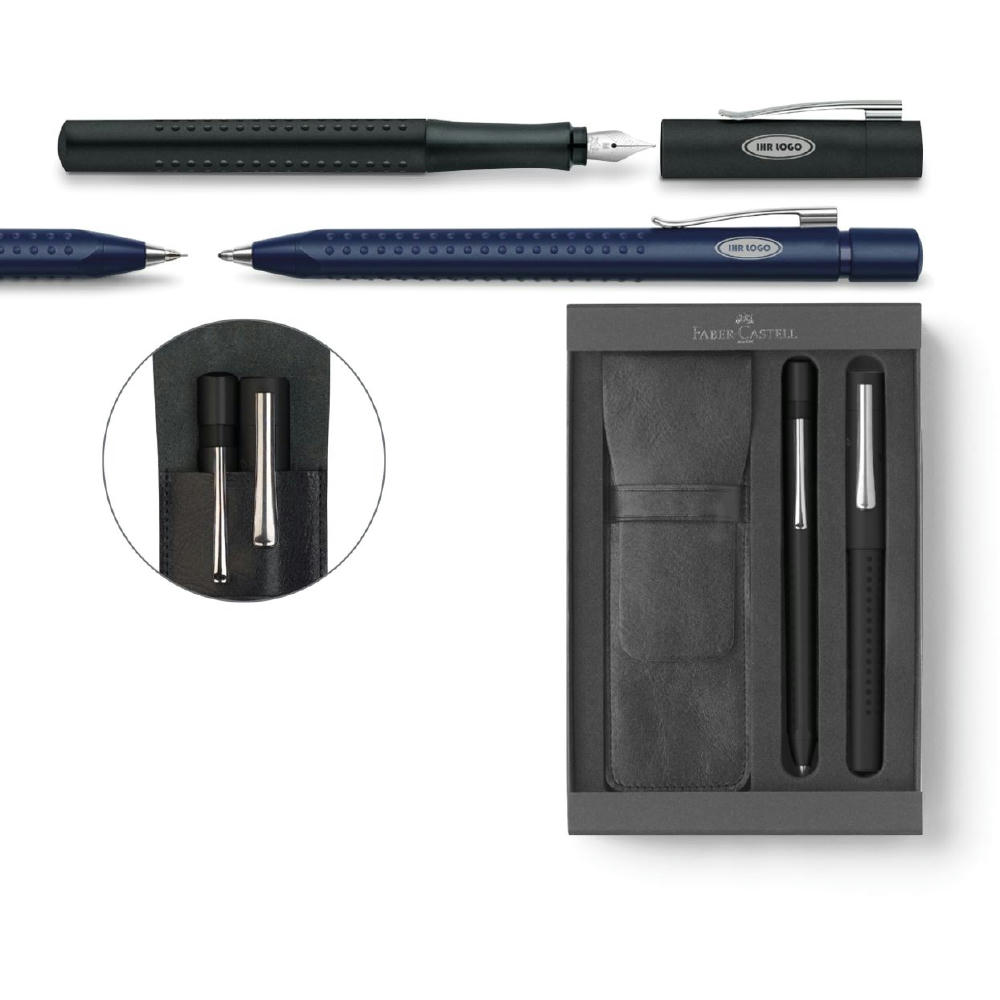 Product image Grip 2011 Set Kugelschreiber und Druckbleistift schwarz Werbeartikel