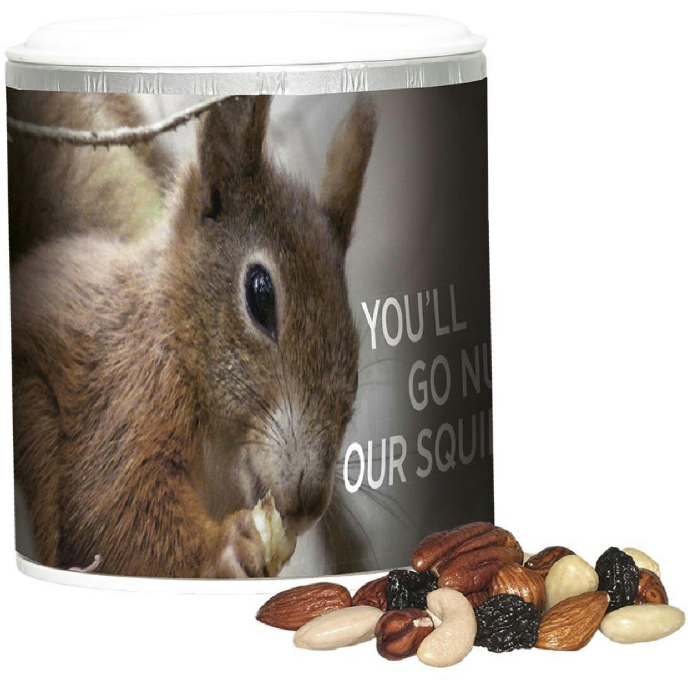 Product image Studentenfutter, ca. 50g, Pappdose Mini Werbeartikel