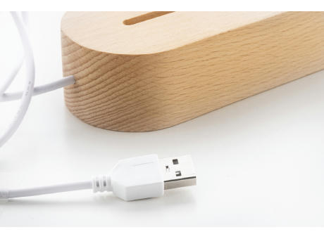 Weihnachtsbaum LED-Lichttrophäe Woodify Xmas Werbeartikel