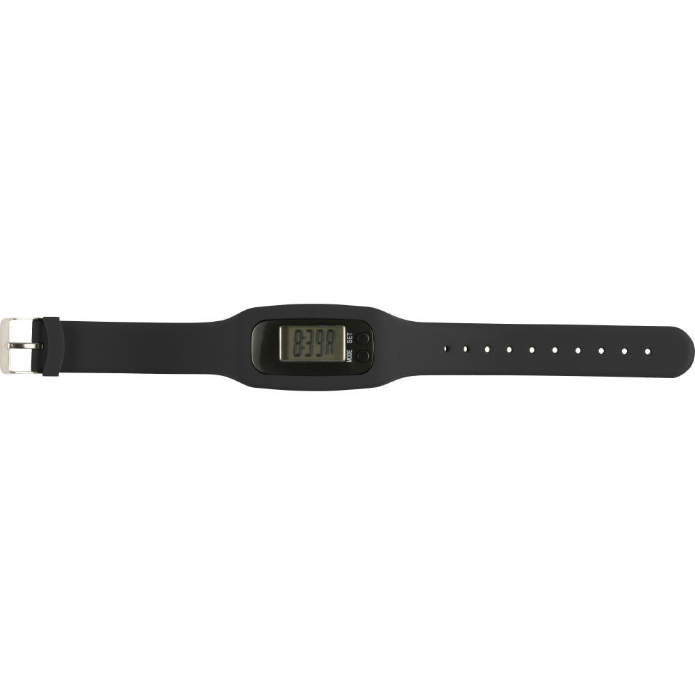 Product image Schrittzähler mit Silikon Armband Tahir Werbeartikel