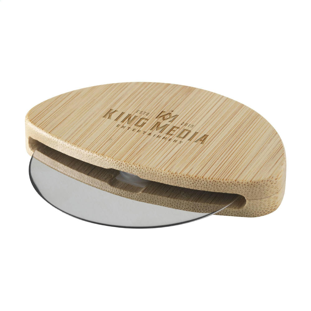 Cortello Bamboo Pizza Cutter Pizzamesser Werbeartikel