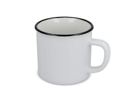 Product image Emaille-Stil Keramikbecher 280ml bedrucken