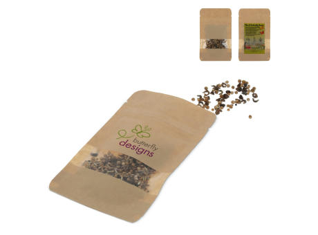 Tüte mit 4 Gramm Bienen- &amp; Schmetterlingsblüten Werbeartikel