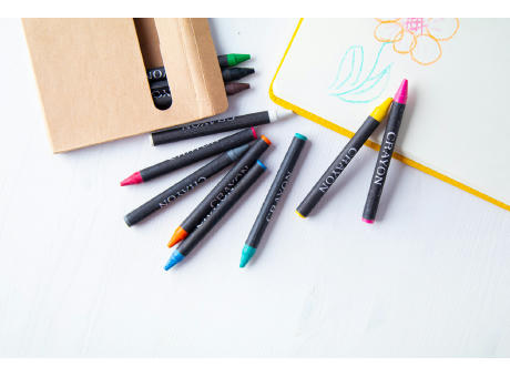 Wachsmalstift-Set (12-tlg) Lola Werbeartikel