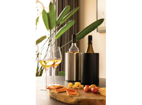 Vino Weinkühler aus RCS-zertifiziert recyc. Stainless-Steel Werbeartikel