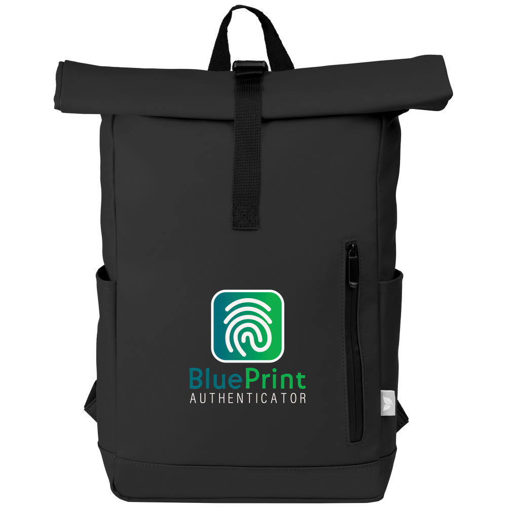 Malmö - Rolltop-Rucksack aus Recyclingmaterial - Wasserdicht Werbeartikel