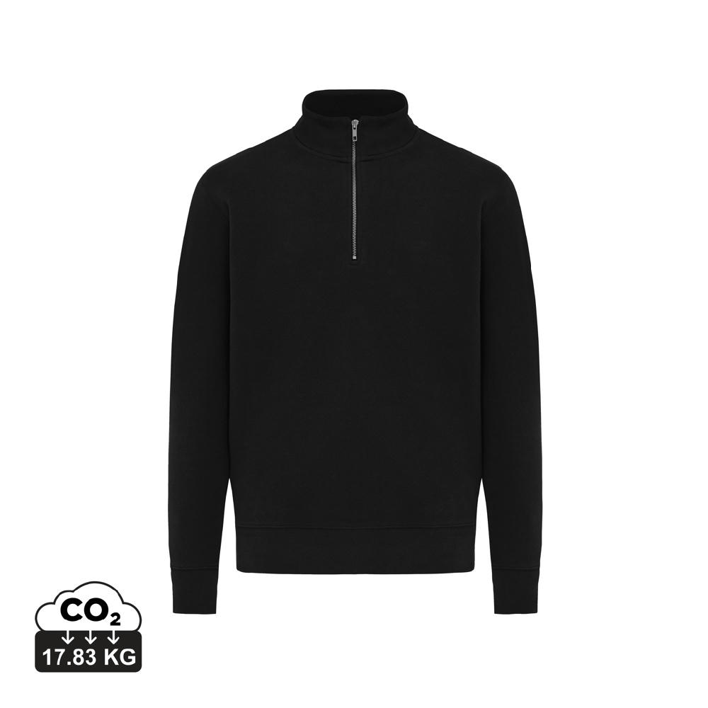 Product image IQONIQ Elgon Quarter-Zip-Sweater aus rec. Baumwolle Werbeartikel