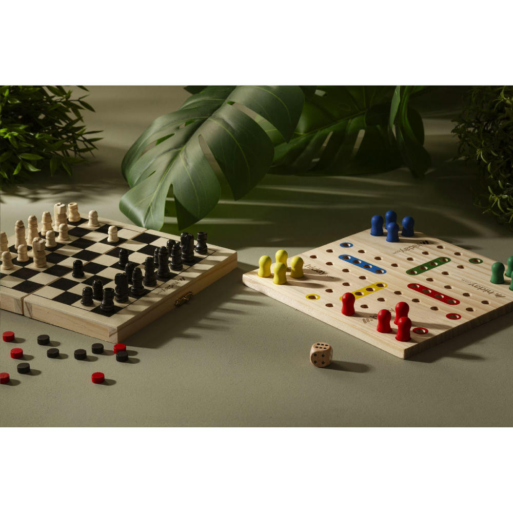 Ludo Wooden Game Spiel Werbeartikel