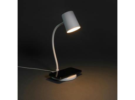 Zenara 15W Schreibtischlampe aus RCS rec. Plastik & Kork bedrucken