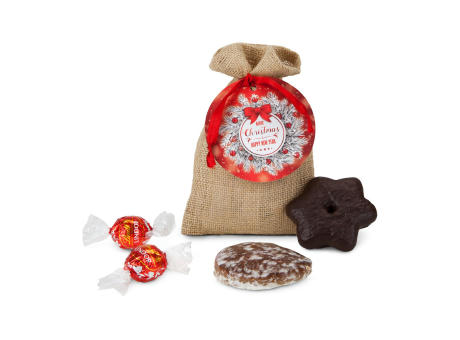 Geschenkset / Präsenteset: Süßes Weihnachtssäckchen bedrucken