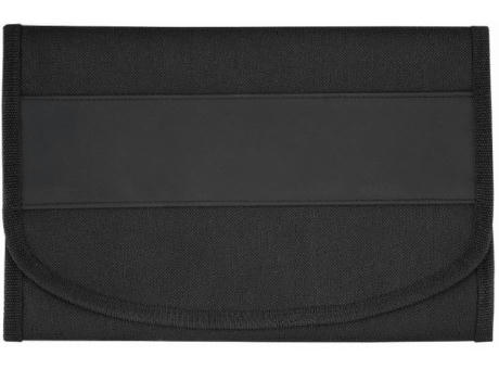 CreativDesign® Wagenpapiertasche "Store&Time" schwarz/blau bedrucken