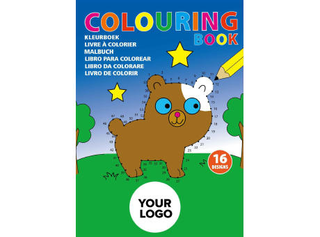 Kinder Malbuch aus Papier Constanze Werbeartikel