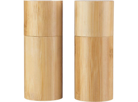 Bambus-Gewürzmühlen-Set Christine Werbeartikel