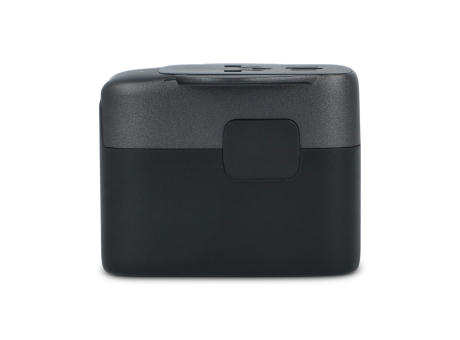  PowerPro Reiseadapter aus recyceltem Kunststoff Werbeartikel