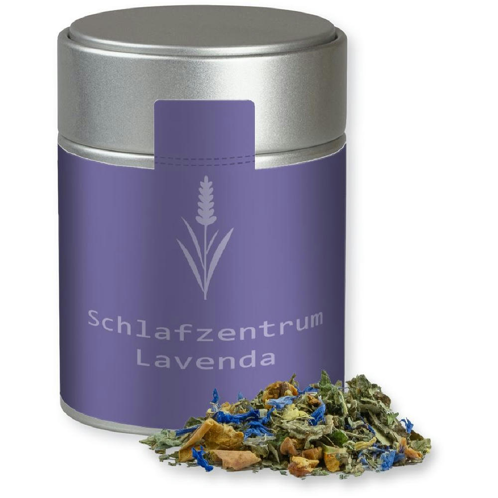 Kräutertee Harmonie, ca. 35g, Metalldose Midi silber Werbeartikel