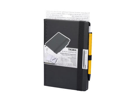 TROIKA Notizblock BLACK SLIMPAD A5 Werbeartikel