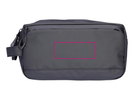 TROIKA Kulturbeutel TROIKA BLACK WASHBAG 2 bedrucken