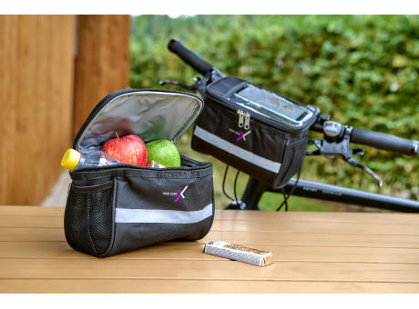 Fahrradlenker-Kühltasche aus Polyester Prisha bedrucken