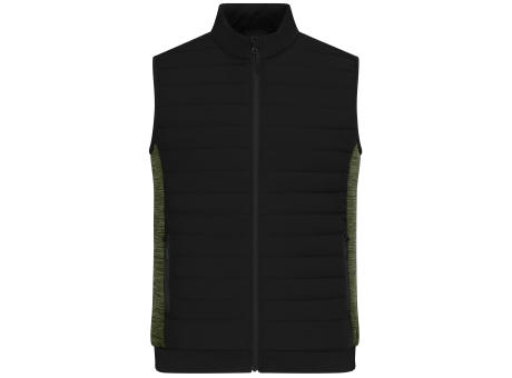 Product image Men's Padded Hybrid Vest - Wattierte Weste mit Stehkragen im attraktiven Materialmix Werbeartikel