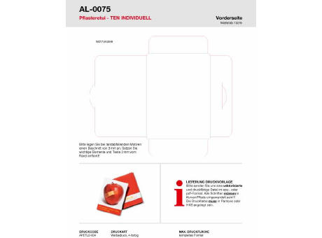 Pflasteretui TEN  individuelles Motiv Werbeartikel