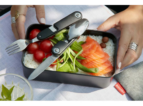 Magnetbesteckset 'Vancouver', mit RPET-Etui Werbeartikel