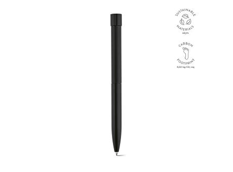 Borges Kugelschreiber recy. Aluminium Schwarz Mine bedrucken