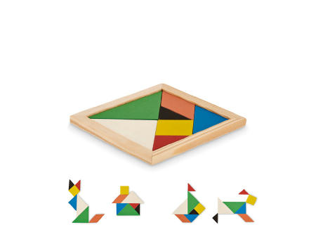 Tangram-Puzzle Holz Werbeartikel