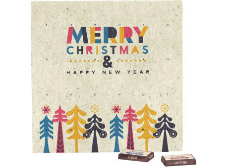 Product image Täfelchen Adventskalender Graspapier Werbeartikel
