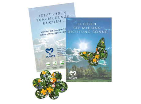 Product image Samenpapier auf A6-Karte - Bienchen Werbeartikel