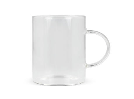 Kaffeeglas mit Henkel Vardez 180 ml Werbeartikel