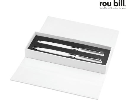 roubill Image   White Line Set (Drehkugelschreiber+ Rollerball) bedrucken