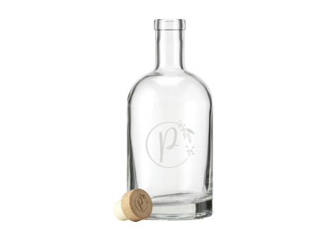 Helsinki Water Bottle Wooden Cork Stopper 700 ml Werbeartikel