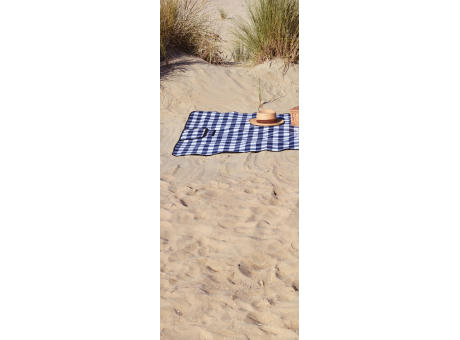 rPET faltbare Polarfleece-Decke Vesper Werbeartikel