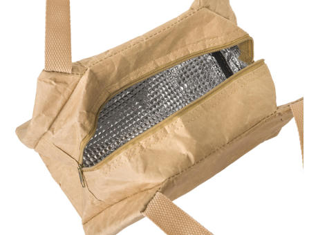 Lunch-Kühltasche aus Kraftpapier Callen Werbeartikel