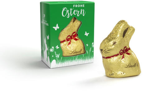 Product image Lindt Mini Goldhase in Werbekartonage bedrucken