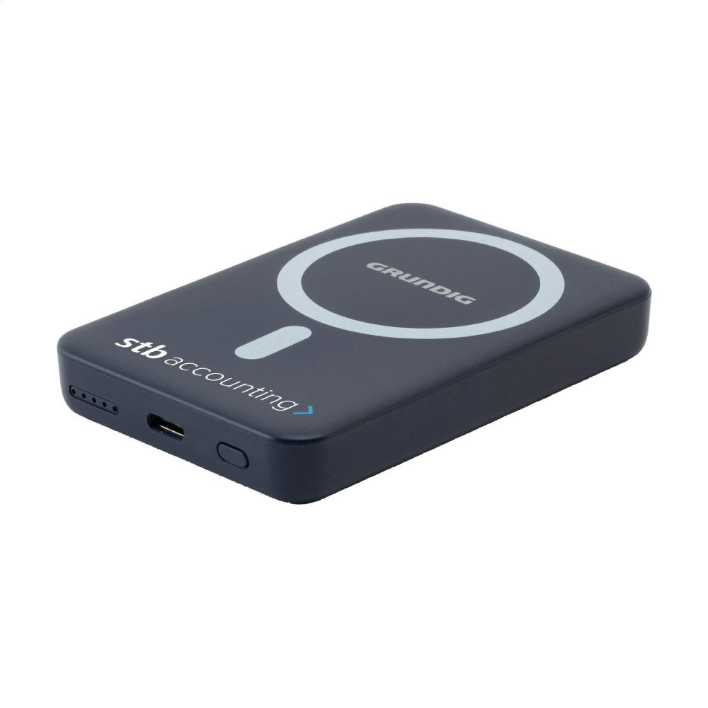 Product image Grundig Wireless Magnetic Powerbank Mini 5000mAh Werbeartikel