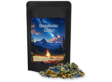 Product image Kräutertee Harmonie, ca. 35g, Standbeutel Midi schwarz Werbeartikel